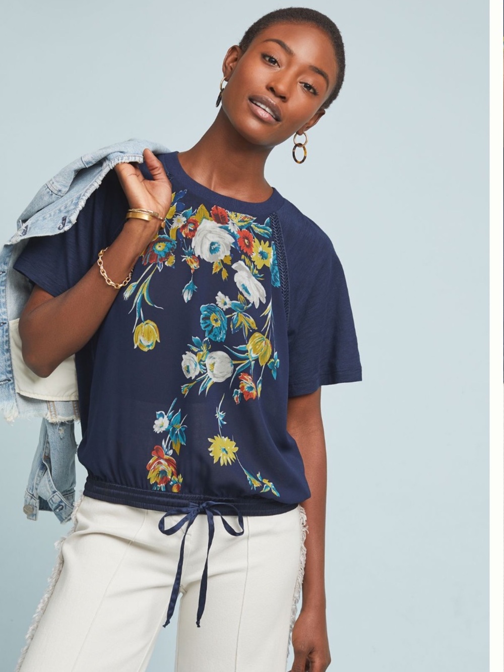 Anthropologie Tiny Carley Floral Top
